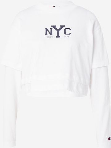 T-shirt Champion Authentic Athletic Apparel en blanc : devant