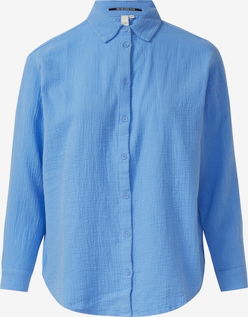 QS Blouse in Blauw: voorkant