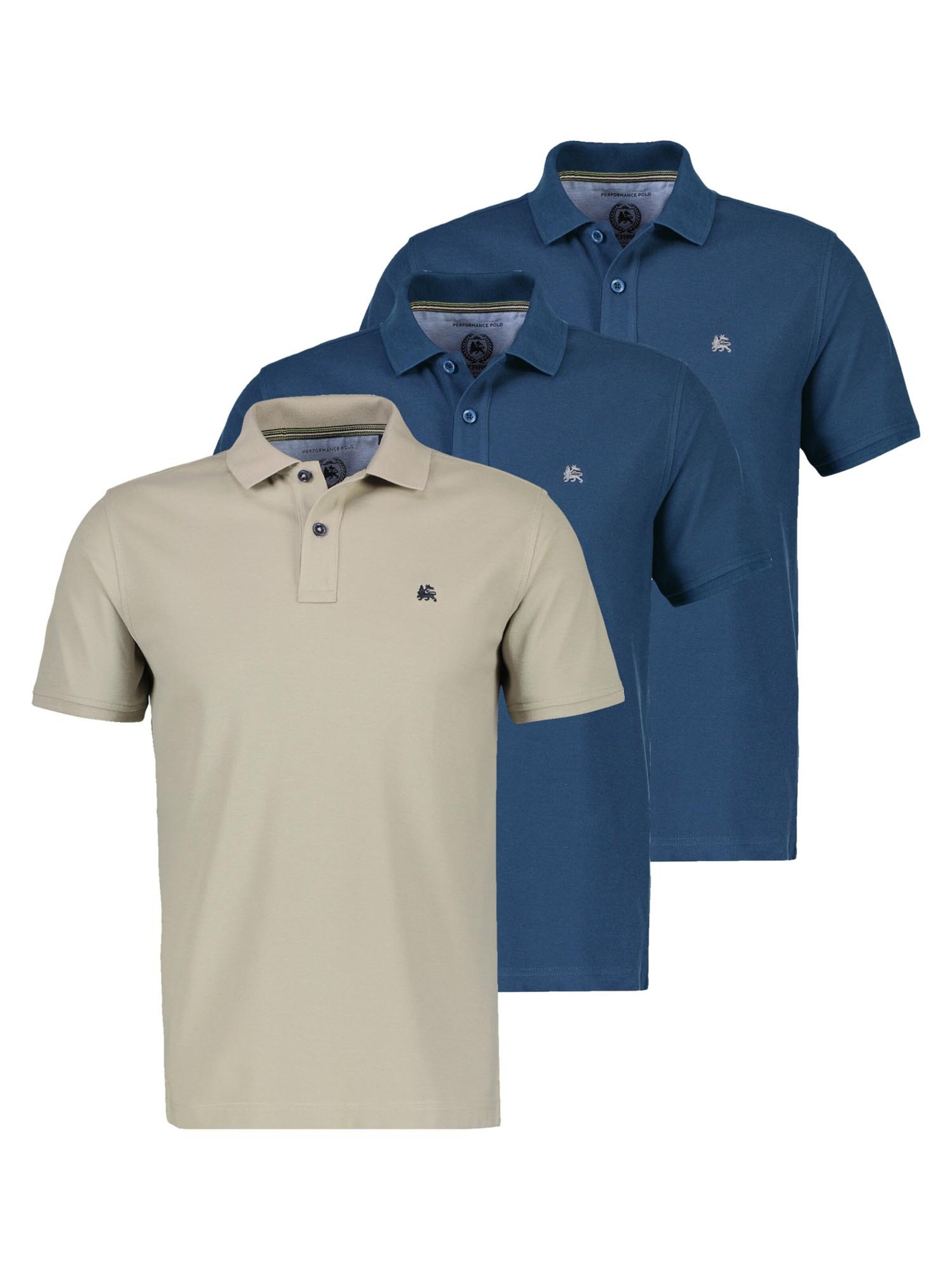 LERROS Shirt 'Basic' in Bruin: voorkant