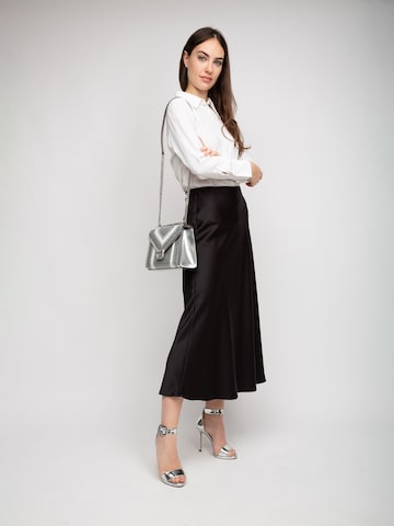 Michael Kors Schoudertas 'Whitney Medium Flap Chain' in Zilver: voorkant