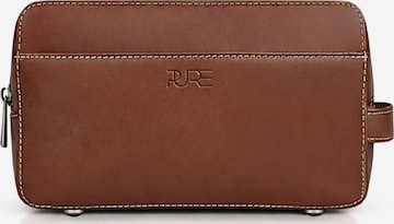 PURE Studios Toiletry bag 'Atlas XL' in Brown: front