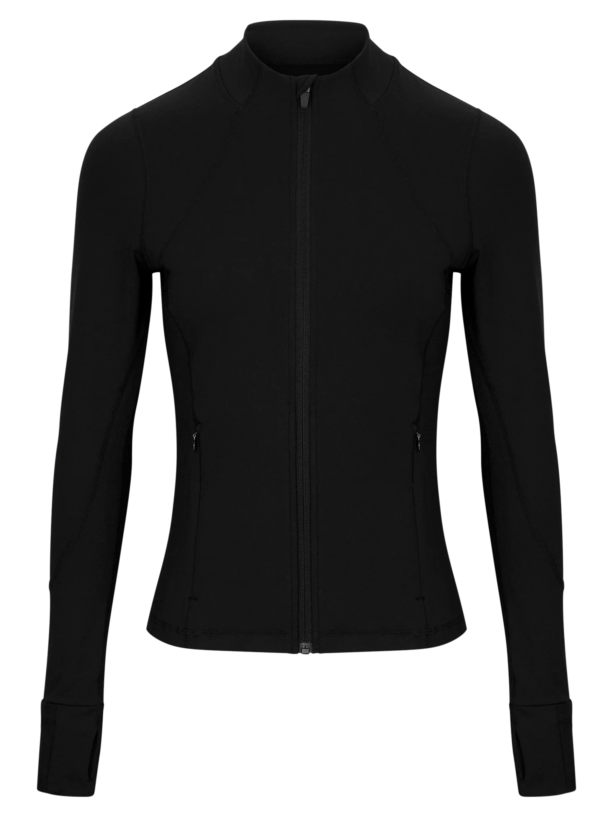 Nomi Active Athletic Jacket 'Sportsweatjacke "Performance"' in Black: front