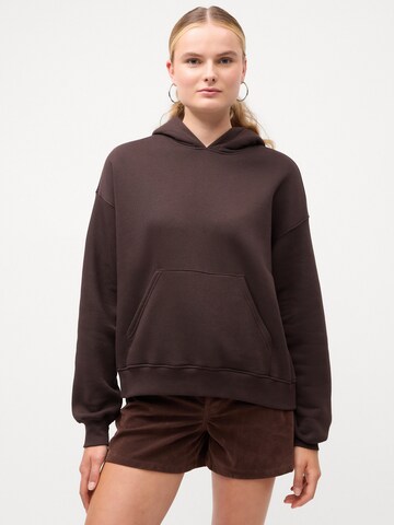 Gina Tricot Sweatshirt in Braun: Vorderseite