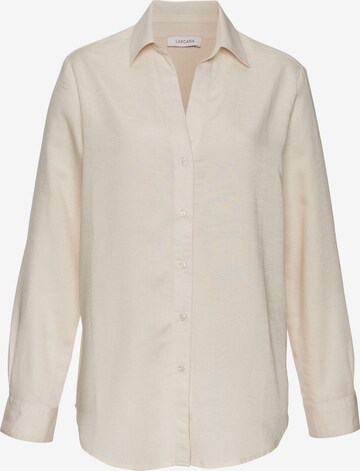 LASCANA Blouse in Beige: front