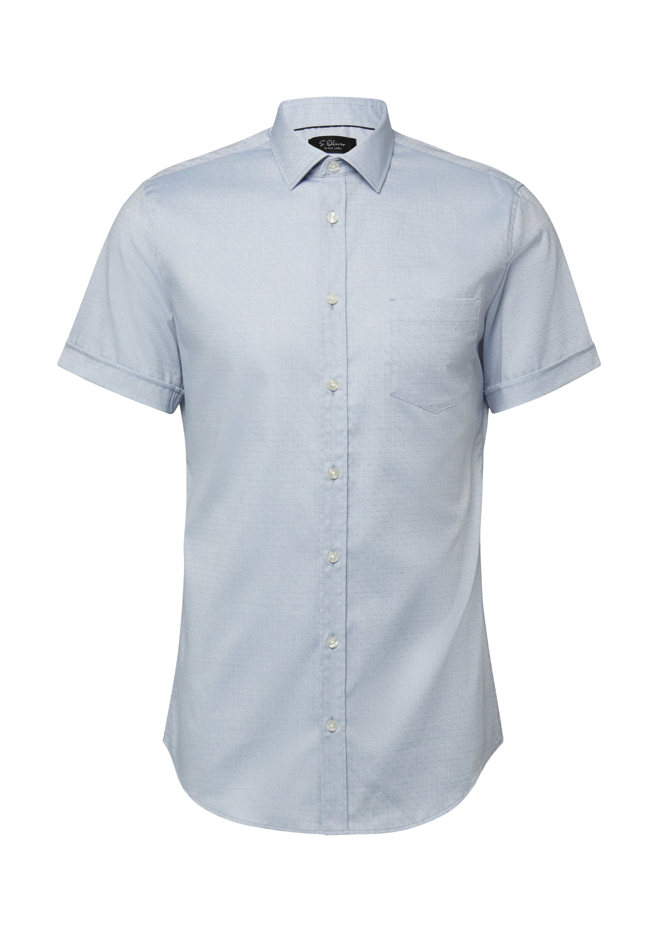 s.Oliver BLACK LABEL Regular fit Overhemd in Blauw: voorkant
