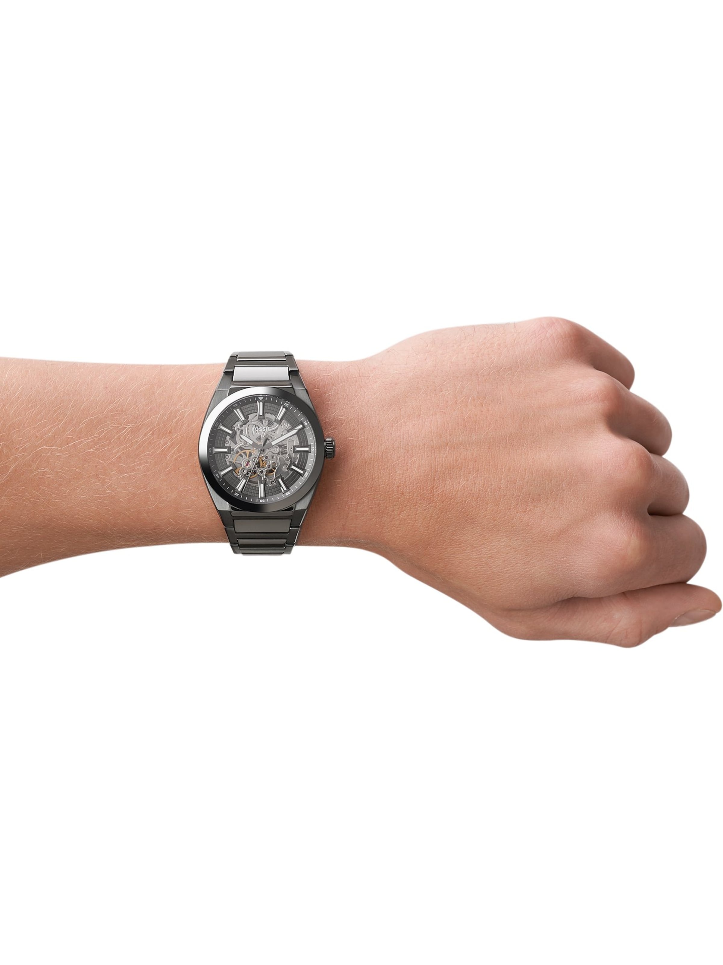 FOSSIL Analoguhr 'Everett' in Grau: Vorderseite