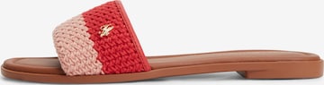 Mule TOMMY HILFIGER en rouge : devant