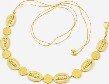 COLLEZIONE ALESSANDRO Belt 'Woodpicker' in Yellow: front