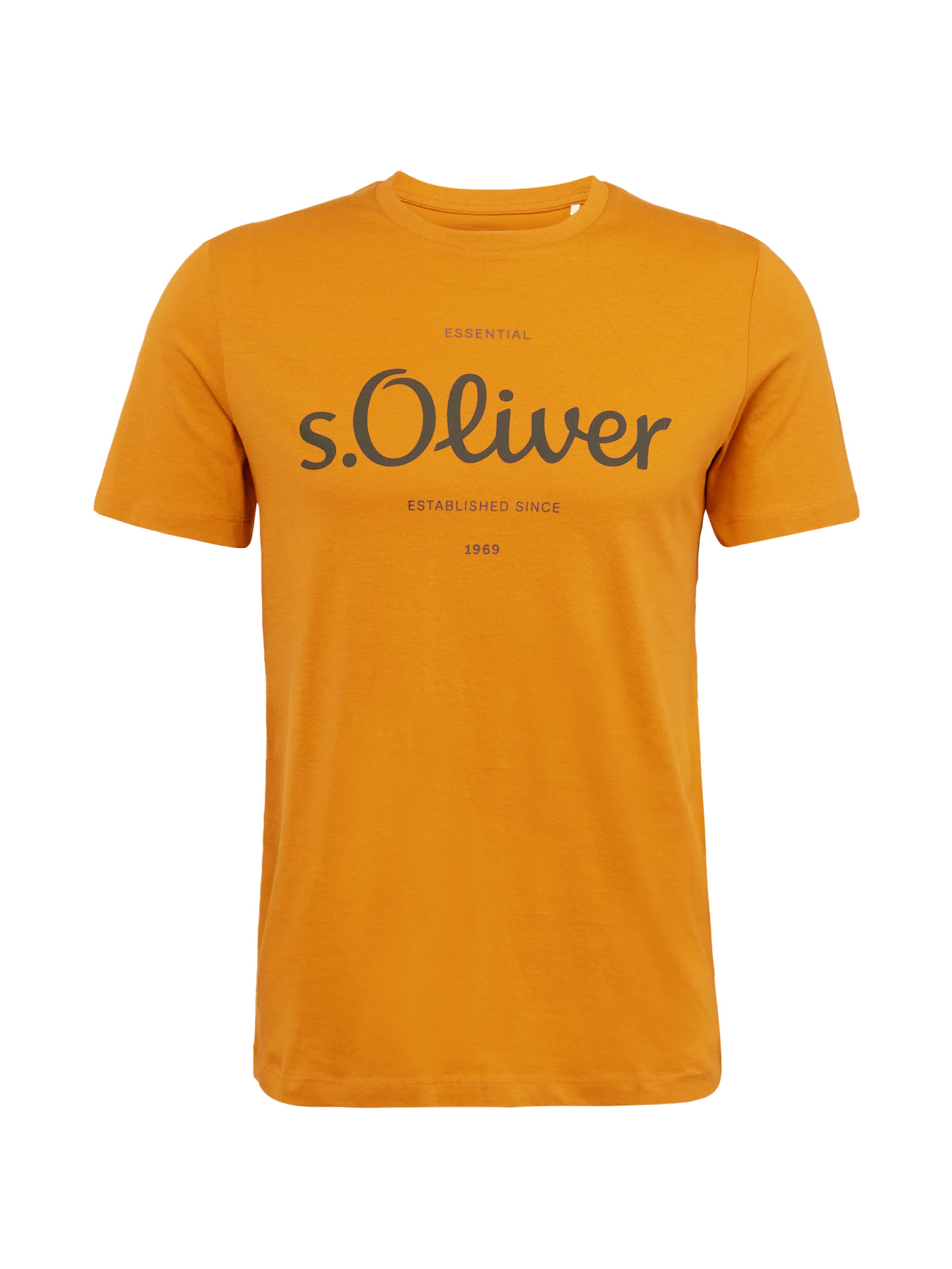 s.Oliver T-Krekls pieejams S, krāsa - oranžs / melns, Preces skats