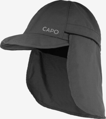 CAPO Cap in Black: front