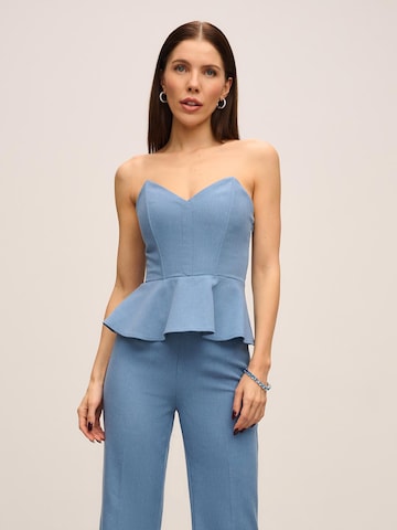 ORIMEI by Victoria Swarovski Topp, värv sinine: eest vaates