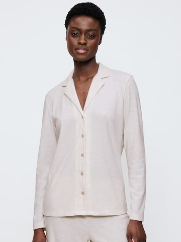 TRIUMPH Pajama shirt ' Mix & Match ' in Grey: front