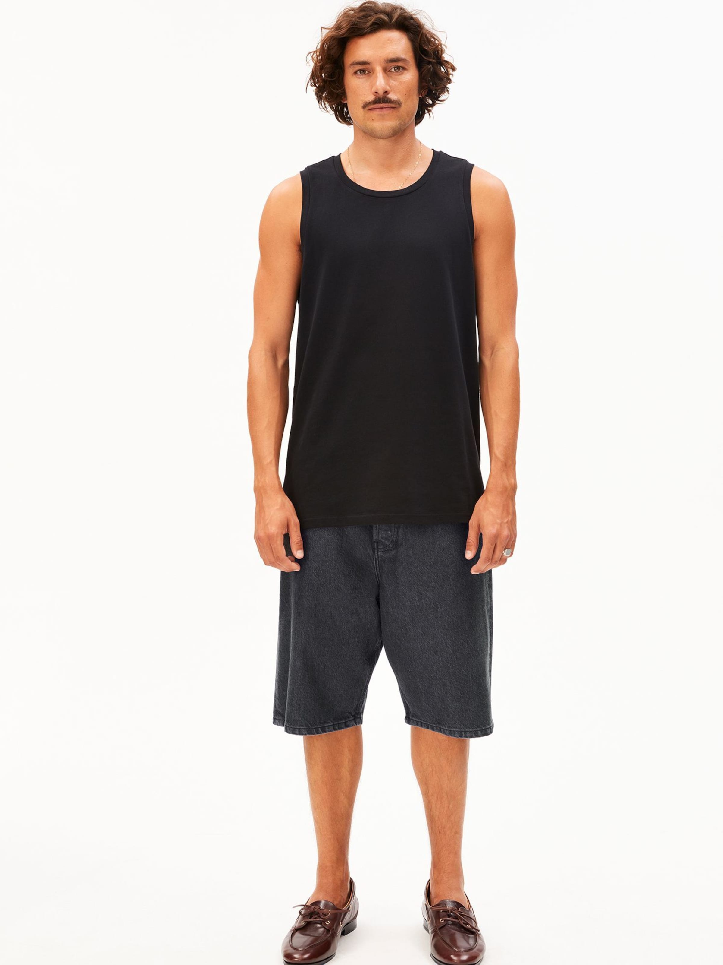 ARMEDANGELS Loose fit Pants in Black: front