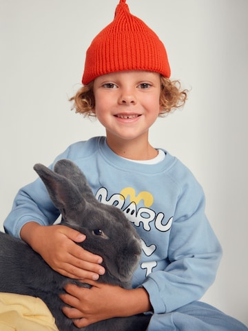 Maru + Bo Sweatshirt 'RAGLAN SLEEVE SWEATSHIRT CHICKEN NUGGET'‌‌‌‌‌‌ in Blau