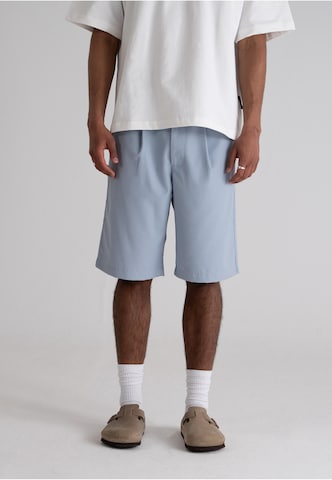 Prohibited Regular Pleat-Front Pants in Blue