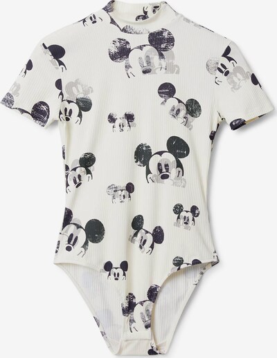 Desigual Shirtbody 'MICKEY' en noir / blanc, Vue avec produit