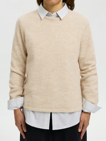 Pullover 'SLWLULU' di SELECTED in beige
