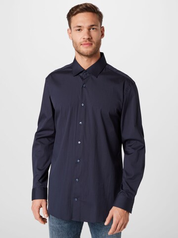 Coupe slim Chemise 'Santos' STRELLSON en bleu : devant