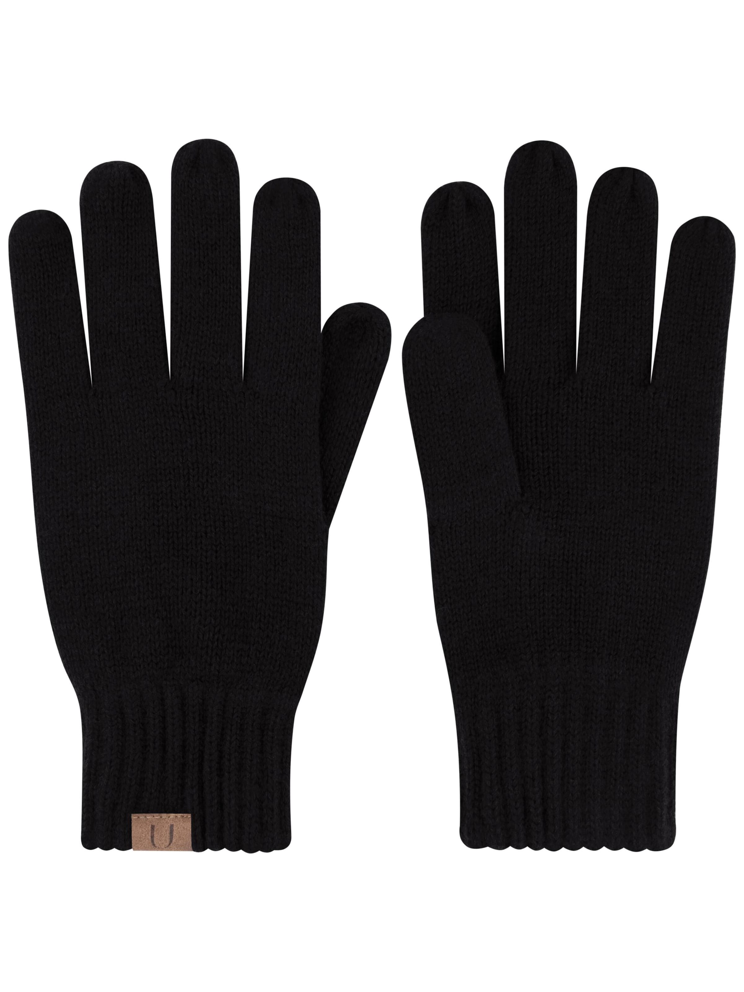 Gants normani en noir : devant