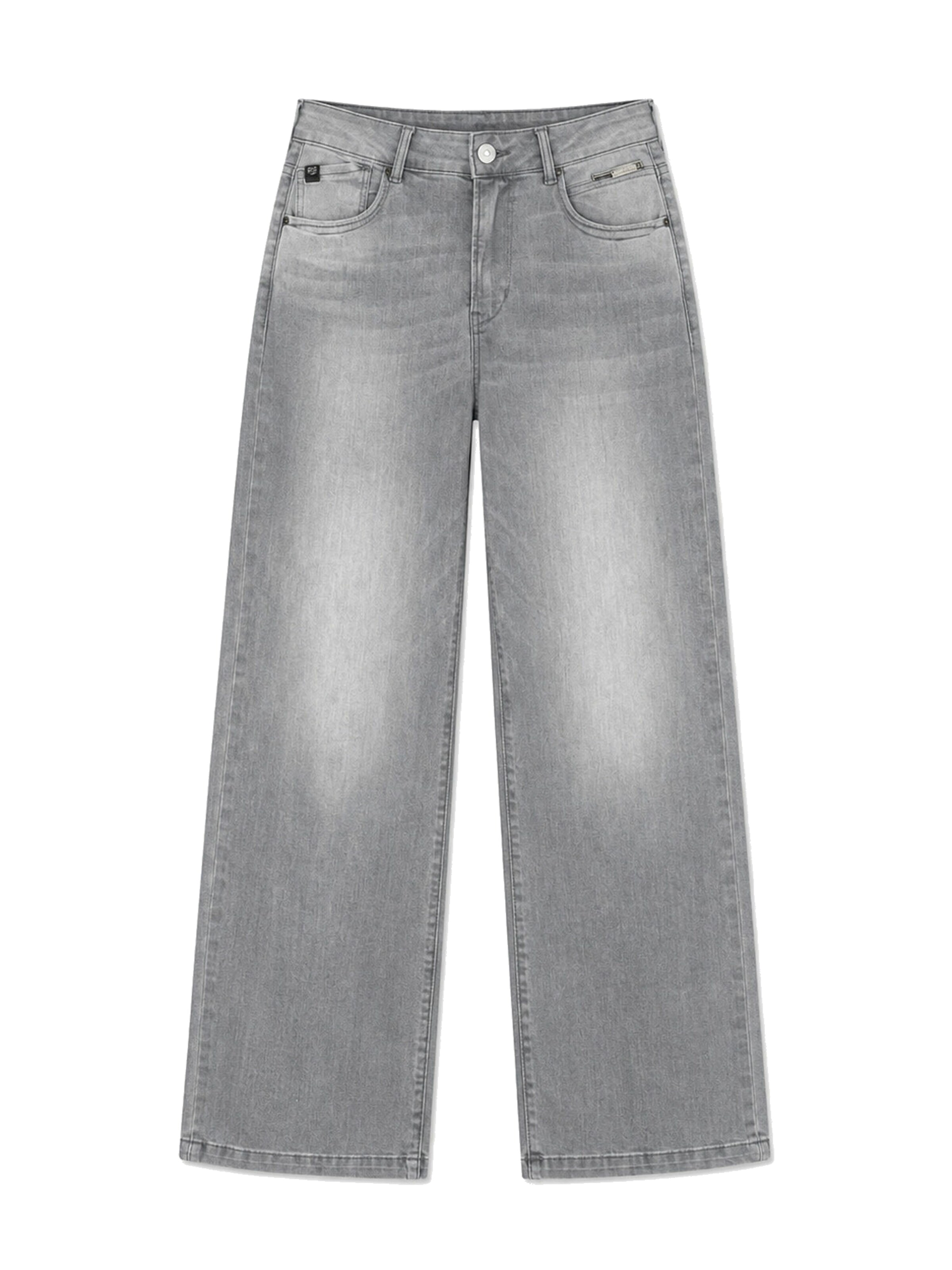 Wide Leg Jean Le Temps Des Cerises en gris : devant