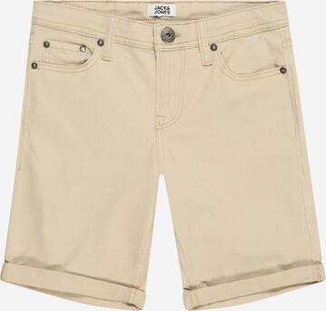 Jack & Jones Junior Pants 'RICK ORIGINAL' in Beige: front