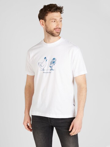 new balance Shirt 'Sport Essentials Chicken' in Wit: voorkant