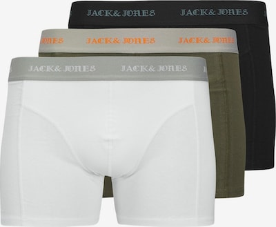 Boxer trumpikės 'JACMiles' iš JACK & JONES, spalva – pilka / alyvuogių spalva / juoda / balta, Prekių apžvalga