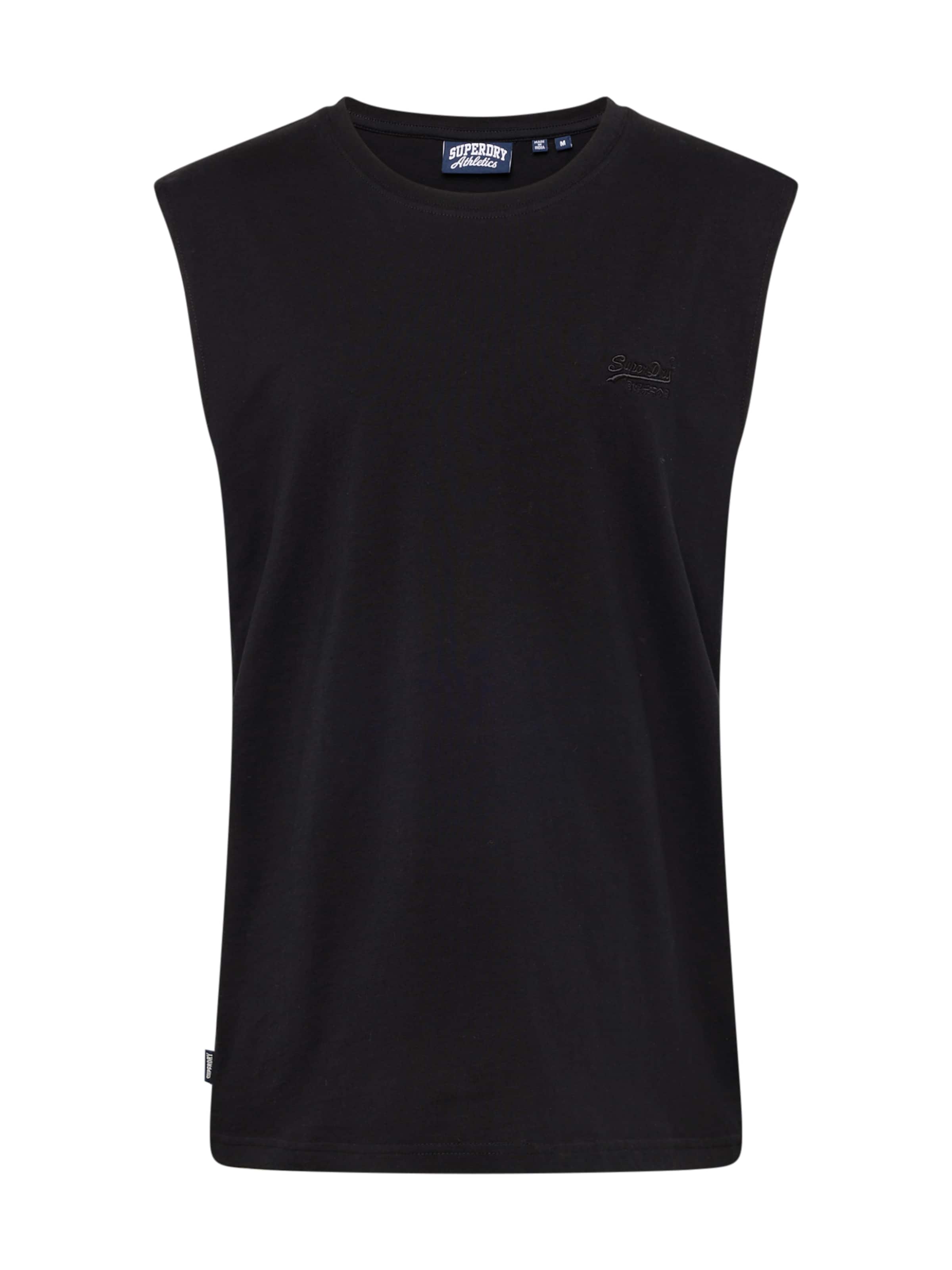 T-Shirt 'ESSENTIAL' Superdry en noir : devant