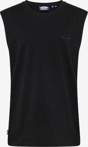 Superdry Koszulka 'ESSENTIAL' w kolorze czarny: przód