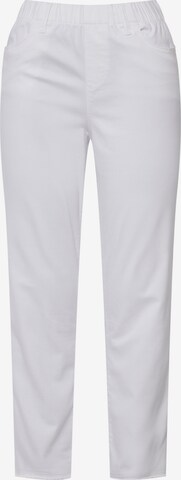 Coupe slim Pantalon LAURASØN en blanc : devant