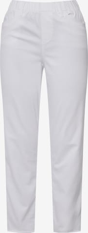 Coupe slim Pantalon LAURASØN en blanc : devant