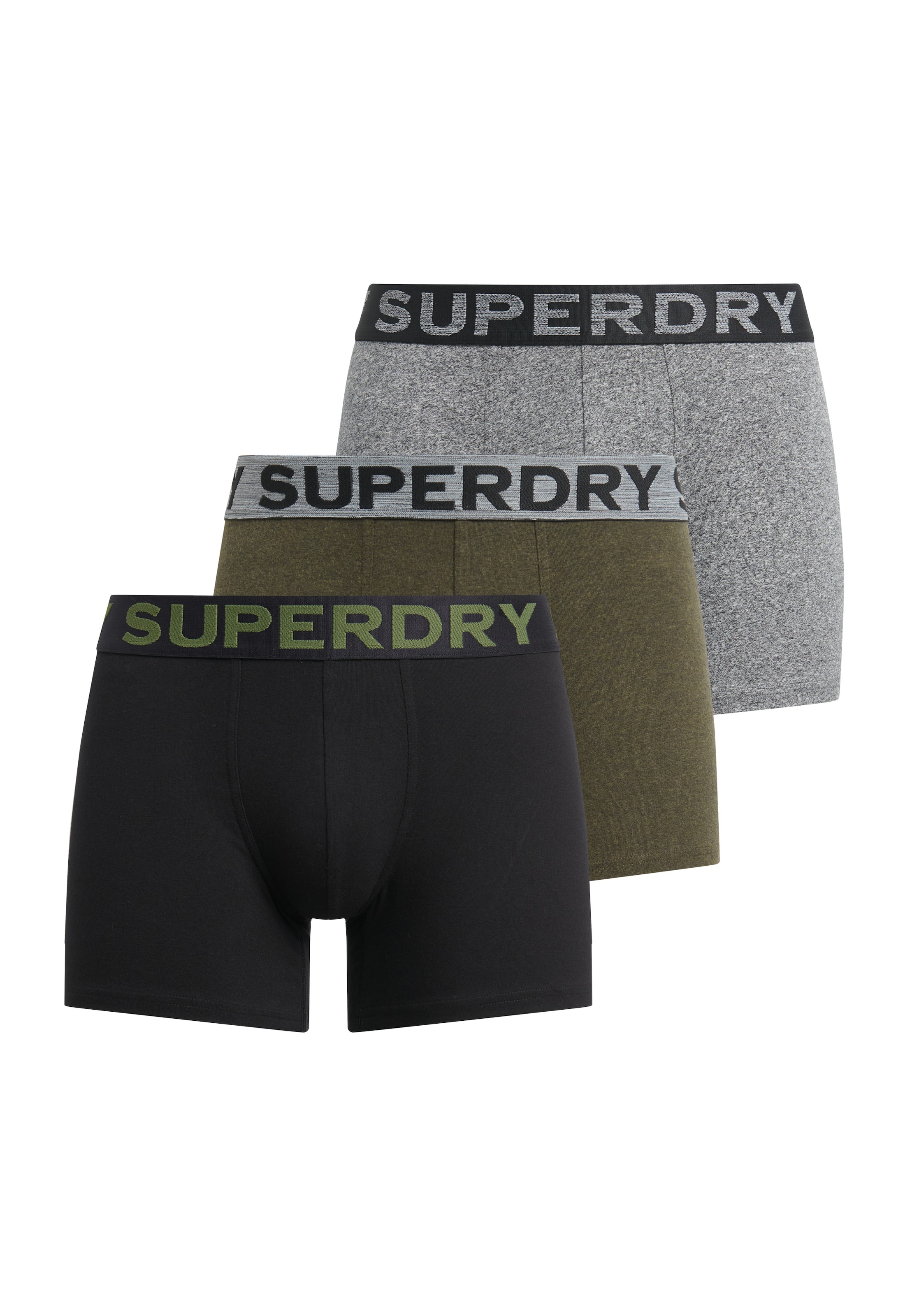 pelēks Superdry Bokseršorti: no priekšpuses