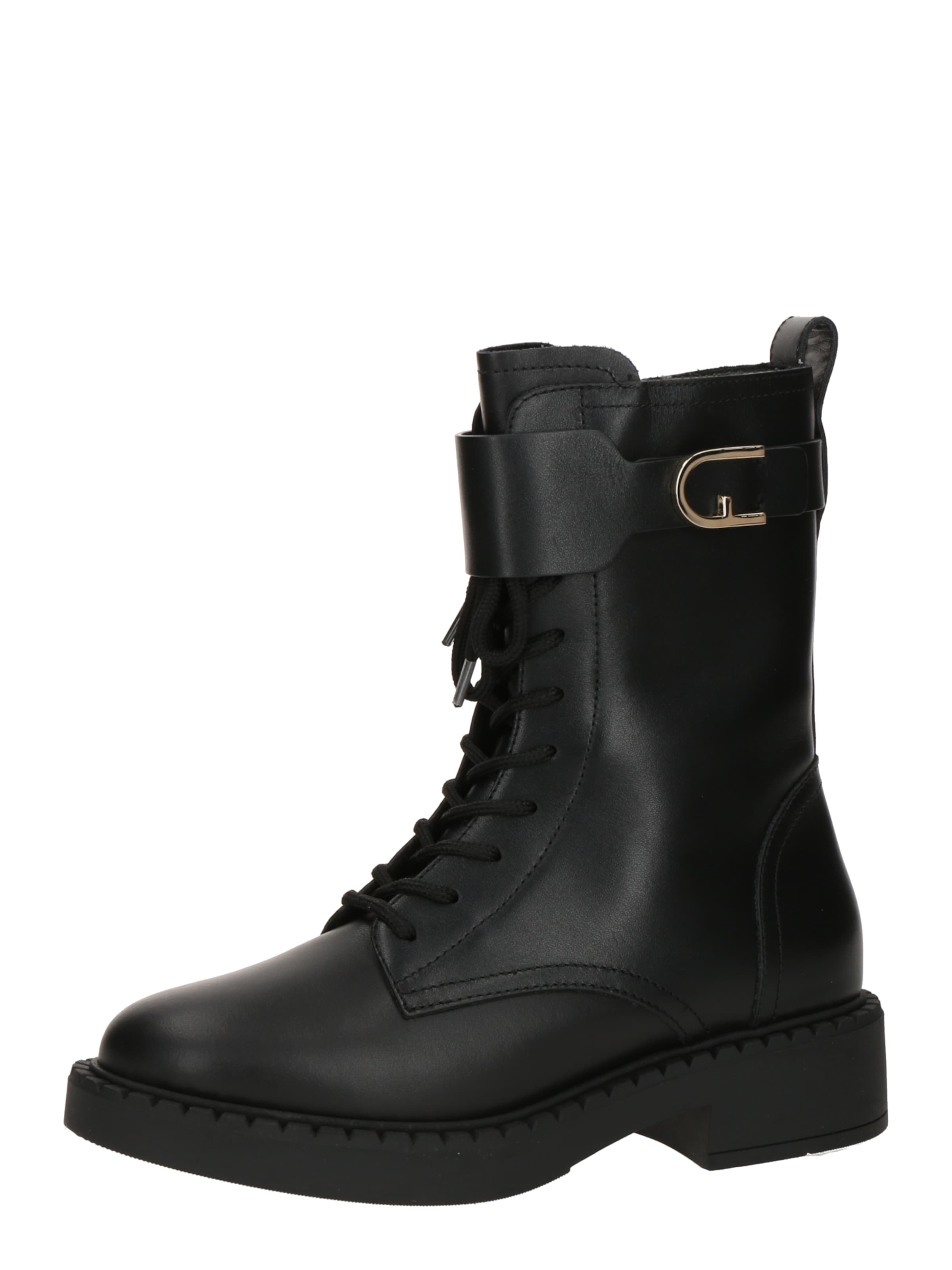 FURLA Stövlett med snörning 'NEW LEGACY' i svart: framsida