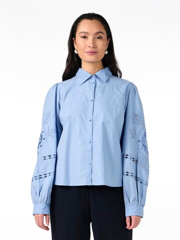 YAS Blouse in Blauw: voorkant