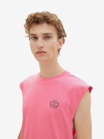 T-Shirt TOM TAILOR DENIM en rose