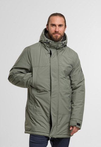 INDICODE JEANS Mantel 'Benyol' in Grau: Vorderseite