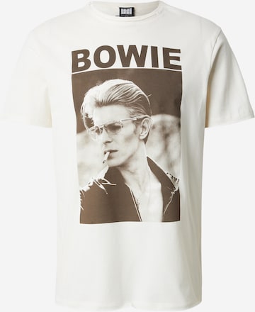 balta AMPLIFIED Marškinėliai 'DAVID BOWIE - CIGARETTE': priekis