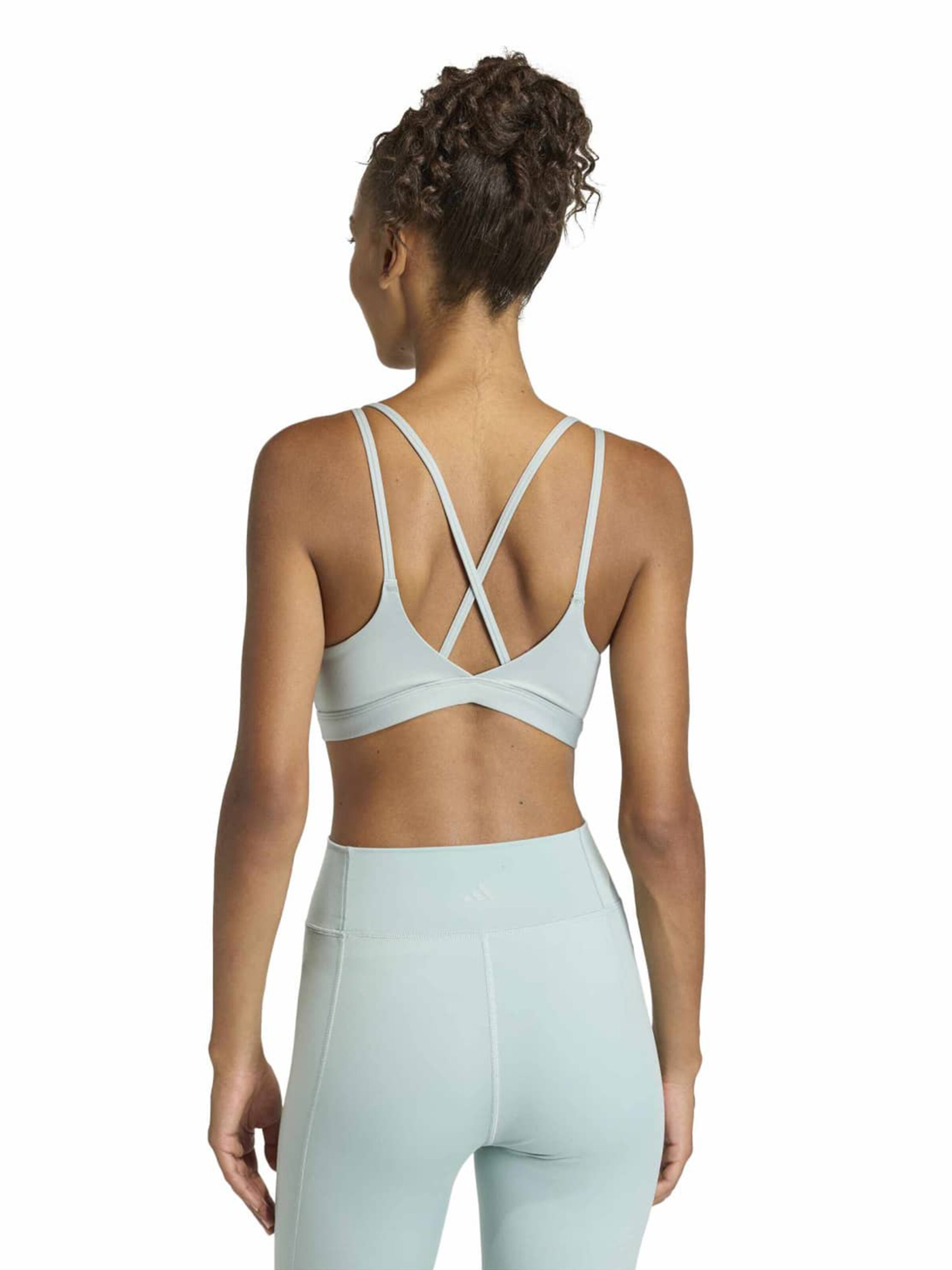 ADIDAS PERFORMANCE Bustier Sport bh 'ALL ME ESS' in Groen