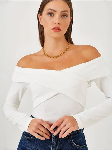 Bianco Lucci Shirt in Weiß