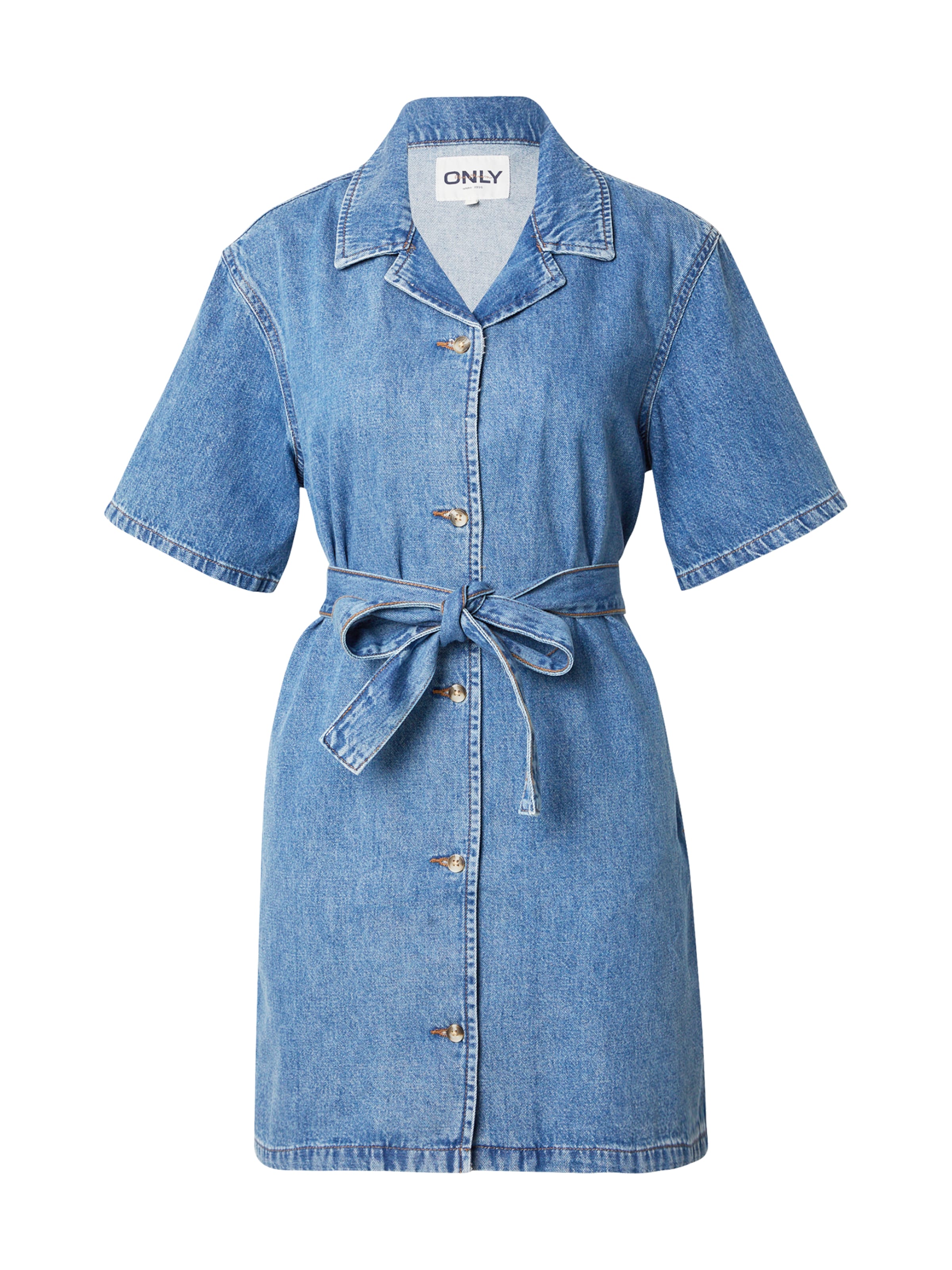 ONLY - Vestido camisero 'ONLELLIE' en azul: frente