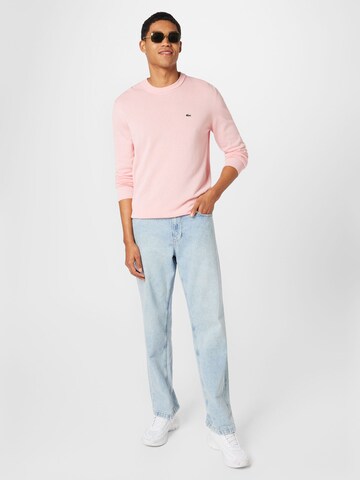 LACOSTE Regular fit Tröja i rosa