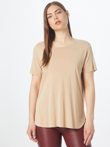 Key Largo T-shirt 'LUNA' i beige: framsida