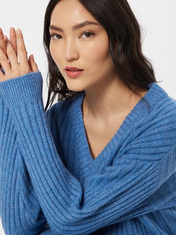 PIECES Strickkleid in Blau