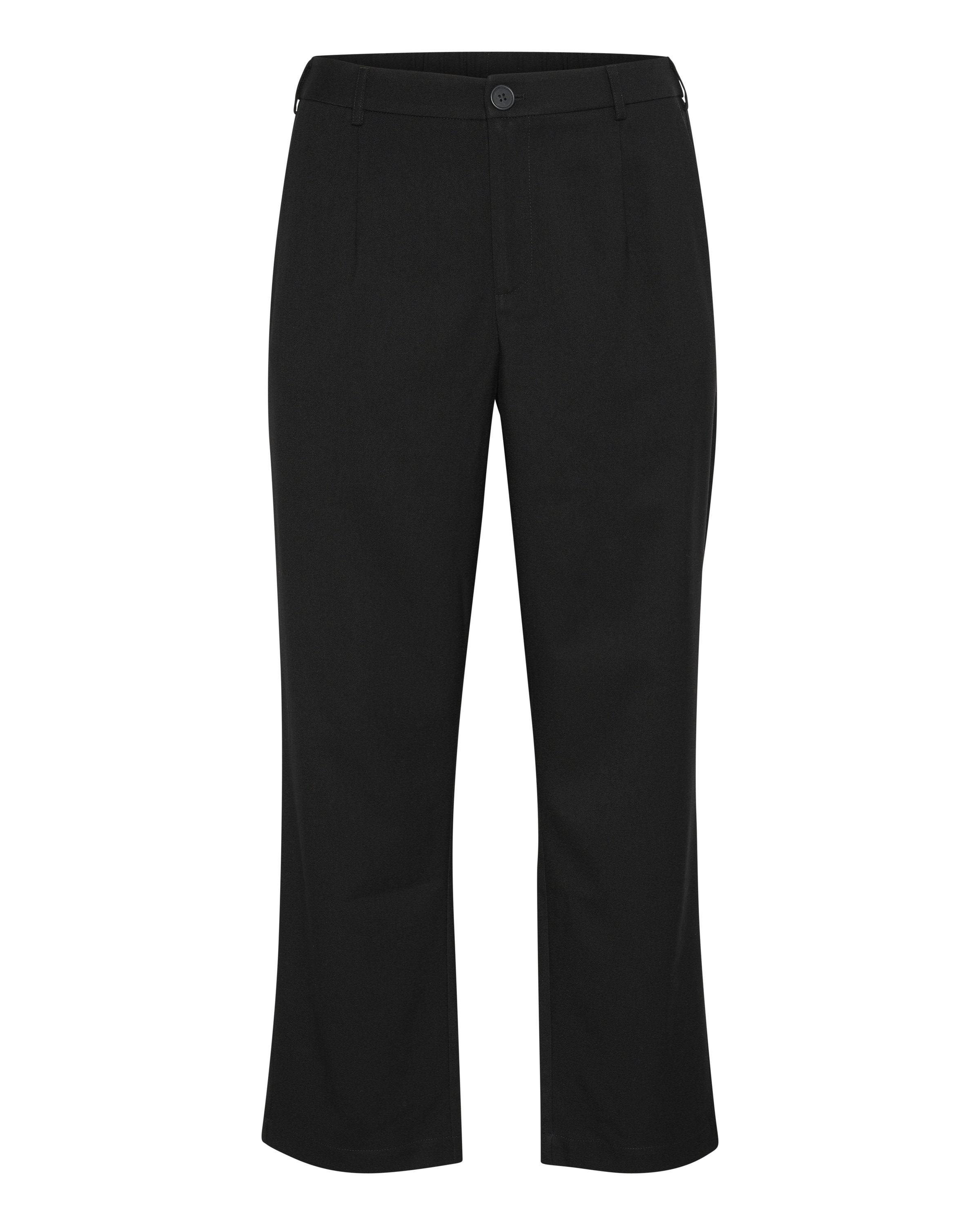 KAFFE CURVE Loosefit Παντελόνι 'Merla' σε μαύρο: μπροστά