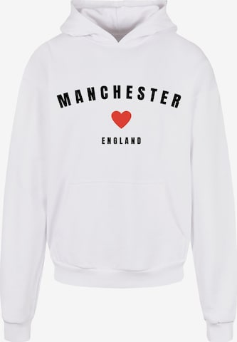 Merchcode Sweatshirt 'Manchester' in Weiß: predná strana