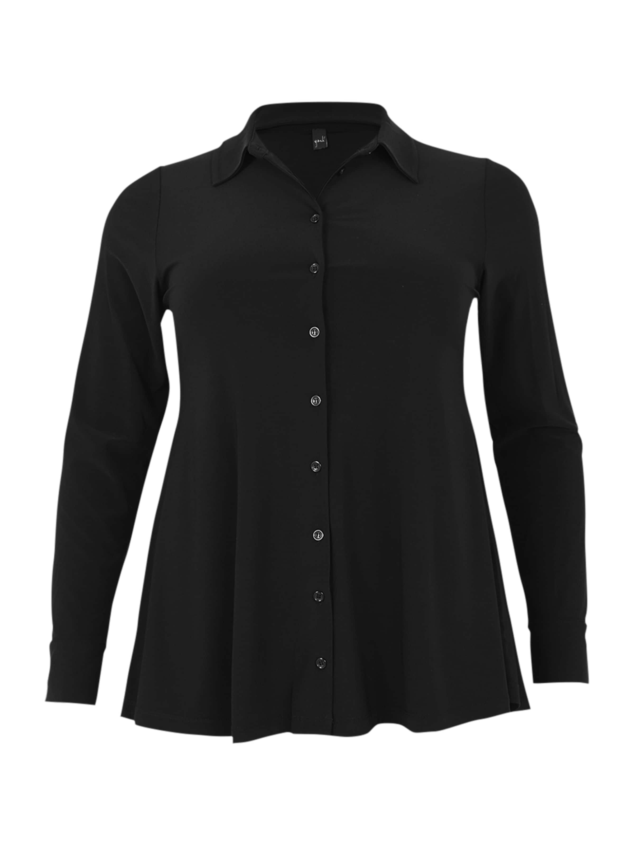 YOEK Blouse in Zwart: voorkant
