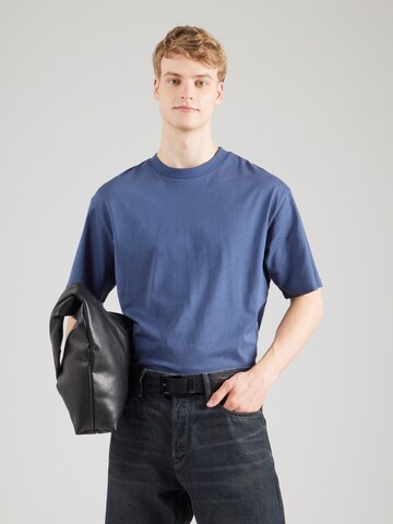 SELECTED T-Shirt 'SLHCOLMAN' in Blau: Vorderseite
