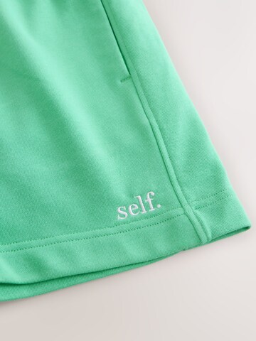 self. Regular Pants in Green