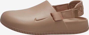 Nike Sportswear Clogs 'Calm' in Beige: front