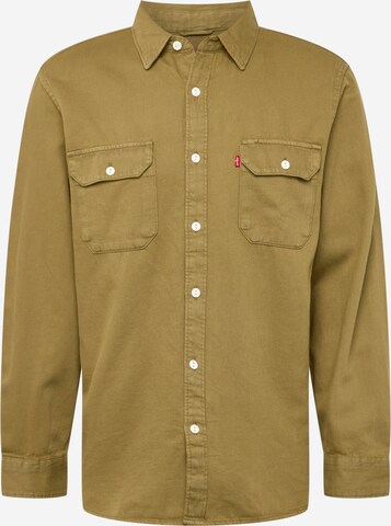 LEVI'S ® Comfort fit Overhemd 'Jackson Worker' in Groen: voorkant